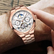 KINYUED全自動機械錶多功能男士手錶時尚商務男表星辰機械手錶