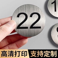 Big Promotion Stainless Steel Number Plate Number Plate Sticker Bar Table Number Plate Dining Table 