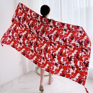 Aibins Print Twill Hijab 80*180cm (31.49inch*70.8inch) Shawl Turban Travel Sunscreen Scarf WJ1131-14