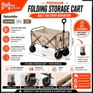 Naturehike QingYing Upgraded Wagon Outdoor Folding Trolley 185L Capacity Portable Shopping Cart Off-