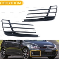 Car Front Bumper Fog Light Grill Fog Light Open Vent Grille Intake Cover For VW Golf 7 GTI 2013-2016