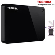 External Hard Drive Toshiba Canvio Advance 1TB 2TB  Usb 3.0 Black+ Free Pouch