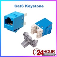 Cat6 Modular Jack SL-Series RJ45 Cat6 keystone Jack blue