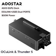 อุปกรณ์ต่อการ์ดจอแยก AOOSTAR AG03 EGPU Dock OCulink- Dual USB5 (Thunderbolt 5) Built-in 800W US Plug