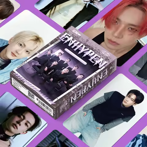55PCS New ENHYPEN Music Male Band HEESEUNG JAY JAKE SUNGHOON JUNGWON NI-KI Album Postcard Cards