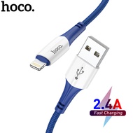 HOCO สายชาร์จโทรศัพท์ iPhoneสายชาร์จ2022 USB ของแท้ X70สำหรับ iPhone 12 11 Pro Max X XR XS 8 7 6S 2.4A สายชาร์จสำหรับ iPhone สายชาร์จ USB สายเคเบิลโทรศัพท์มือถือ