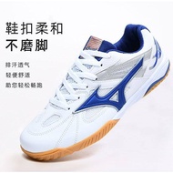 Mizuno รองเท้าโต๊ะปิงปองมืออาชีพพื้นรองเท้าหนังวัวสำหรับผู้ชายและผู้หญิงรองเท้ากีฬาเทนนิสโต๊ะปิงปองน้ำหนักเบาเป็นพิเศษระบายอากาศได้ดี