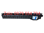 Ổ điện thanh nguồn PDU 6 ổ cắm lắp tủ Rack 1U có MCB ổ cắm điện PDU 6 cổng 3 chấu chuẩn Rack 19 inch