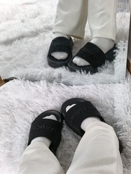 Dép nơ thêu chữ Harmony nam nữ xinh cute H06.Cá tính fom rộng hack chân.Đế 4cm. Hanny.shoes