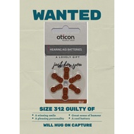 Oticon Hearing aid battery Bateri Alat Pendengaran Size 312