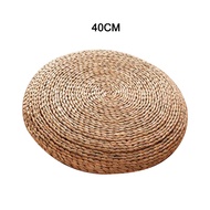 [Ganlitong] เบาะนั่ง เบาะฟูก เบาะหญ้า Yoga Mat Weaving Rattan Tatami Chair Cushion Thick Straw Woven