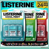 Listerine Pocketpaks Breath Strips - Cool Mint &amp; Fresh Burst, Listerine Pocketpaks Cool Mint / Fresh Burst / Cool Breath Strips Kills Bad Breath Germs, 24-Strip per Pack