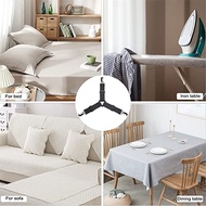 4pcs Adjustable stainless steel quilt cover fastener Sofa bed sheet curtain fastener Tent clamp O5QQ