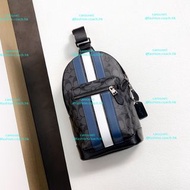 COACH 手袋 銀包 背囊 禮物  C2853C2999。男士經典WSET胸包  PVC配頭層牛皮、輕便小81