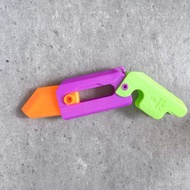 減壓 玩具 出刀 收刀 順暢  蘿蔔刀  刀 一體式設計 打印 重力 stress relief toy toys knifes knife