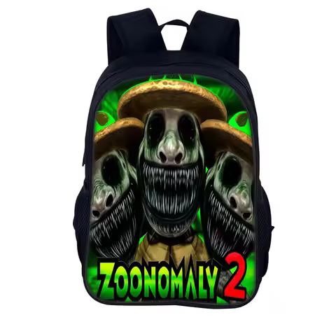 Luxury Popular Novelty Zoonomaly 2 Notebook Backpacks pupil School Bags 3D Print Oxford Waterproof B