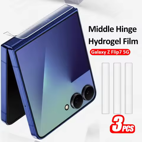Z Flip7 Hinge Protector 3Pcs Middle Border Sticker Hydrogel Film For Samsung Galaxy Z Flip 7 ZFlip7 