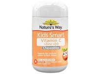 澳洲直送🇭🇲Nature's Way 佳思敏 Kids Smart 兒童維他命C+鋅+D3 咀嚼片（75粒，橙味）😍專為 2 歲以上兒童設計的三合一營養補充品💛增強免疫力並支持骨骼發育💜採用 99.9