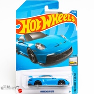 2022k-199 Porsche 911 GT3 Blue Hot Wheels Hot Small Sports Car Hotwheels