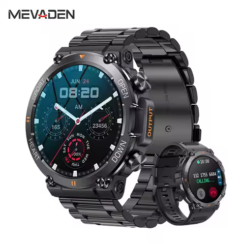MEVADEN New 1.39 inch Men's Bluetooth Call Smart Watch Sports Fitness Tracker Heart Monitor Smartwat