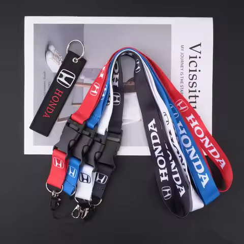 Car Keychain Neck Wear ID Card Pass Lanyard Nylon Long Keyring Ribbon For Honda Hornet CB500X NC750X