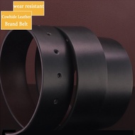 Ax Letter Belt Brand Men's Genuine Leather Belt Genuine Leather Cowhide Belt Korean Version Alloy Bu