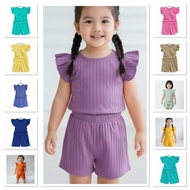2-3Y.O AERIEL TODDLER TERNO BUTTERFLY PLAIN, WAFFLE MIXED FAB COTTON, COMFY SOFT, RANDOM COLORS