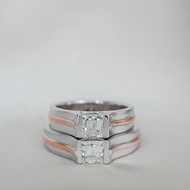 cincin kawin / cincin nikah / cincin pernikahan berlian DRF00371/370