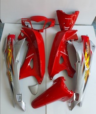 ชุดสี wave125r เวฟ125r  สีแดงเทา กุญแจนิราภัย ปี2005 กาบรถ เฟรมรถ เวฟ125r