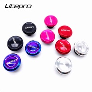 Litepro Road Bike Plastic Handlebar Plug Lightweight MTB Folding Bicycle Handle Bar Grips Plugs