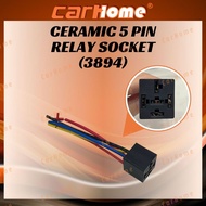Universal Car Relay 5 Pin Relay Socket Relay 5 Pin 12V 40A 87 Ceramic Relay Socket