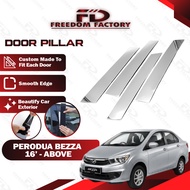 Perodua Bezza 2016-2023 Door Pillar Chrome Door Window Pillar Trim