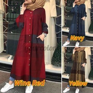 HIJABISTA STYLES 🇲🇾 Jubah Plus Size Jubah Trendy Denim Casual Dress Panjang Long Dress Wanita Muslimah Jubah Cantik