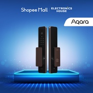 Aqara D200i Smart Digital Door Lock , Black + Rose Gold , ML-D01D , with installation on wooden door