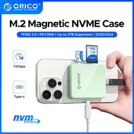 ORICO 2230 2242ม. เคส SSD 2 NVMe USB 3.2 Gen 2 10Gbps Tf/ ช่อง SD PW100W กับ NVMe PCI-E M.2เคส SSD ค
