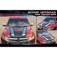 Mitsubishi Triton 2015-2023 Made In Thailand RBS Front Bonnet Hoop Scoop triton Bonnet scoop 4x4 Car