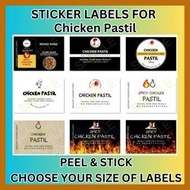 ┓ 🅸 – CHICKEN PASTIL STICKER LABELS | PEEL & STICK