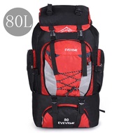 3 2 Men's 80L 1 Large Mountaineering Climbing Hiking Camping Backpack Sport Outdoor Rucksack E