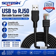 USB to RJ50 Barcode Scanner Cable DS2208 5V Data Cable 2M - S2