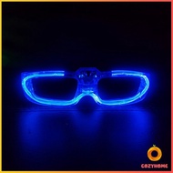 แว่นตาเรืองแสง ""มีหลอดไฟ LED"" แว่นตาเรืองแสง คริสต์มาส Luminous glasses Cozy