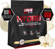 Labrada Hydro 100% Pure Hydrolyzed Whey Protein Isolate Powder, Lactose Free, Glutamine, Fastest Dig