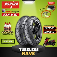 Aspira TUBELESS TIRE MAXIO RAVE RING 13 110/70-13 & 130/70-13 / NMAX RING 13 OUTER TIRE (110/70-13 &