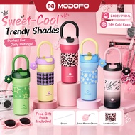 MODOFO Tumbler Hold and Cold Tumbler with Handle Water Bottle Tumbler with Straw Insulated Tumbler