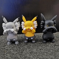 Street Wear Kos Pikachu Kaws Pokémon Figure Anime Doll Children's Mystery Box Capsule Toy Model 0219hw