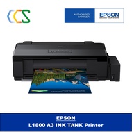 Ready stock for Epson EcoTank L1800 A3+  Borderless Single Function 6-Colour Photo Printer - BORDERLESS A3+ PHOTO PRINTING MADE TRULY AFFORDABLE.