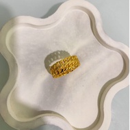 REPLIKA 24krt Gold Plated Ring Crum Light Gold 8 grams Premium Gold Replica Women's Ring