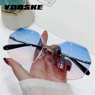 Lady Sun glasses Rimless For Women Sunglasses Shades Eyewear