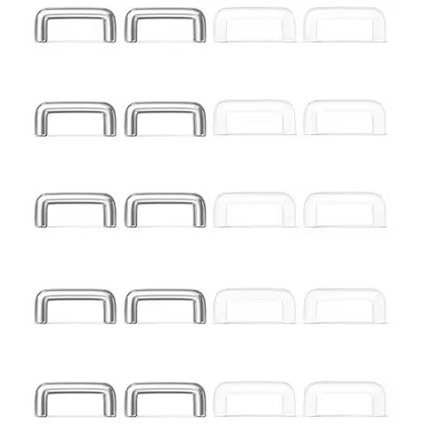 WKOUD 1PCS/10pcs/20PCS 14G 16G Clear Bioflex Septum Rings Retainers Acrylic Surgical Steel Septum Pi