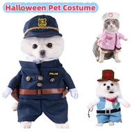 WMES1 Halloween Pet Costume, Easy To Wear Soft Fabric Dog Cosplay Clothing, Hat Funny Pet Supplies U