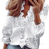 เสื้อแขนยาวเสื้อคลุมยาวของผู้หญิงสวมเสื้อคอวีแบบสบาย ๆ พร้อมเสื้อผ้าดึงคอโวล DGT-TH